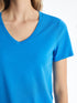 LC Waikiki V Neck Straight Short Sleeve Women T-Shirt